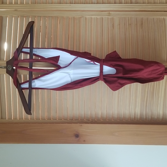 Burgundy Bathing Suit - Picture 4 of 4